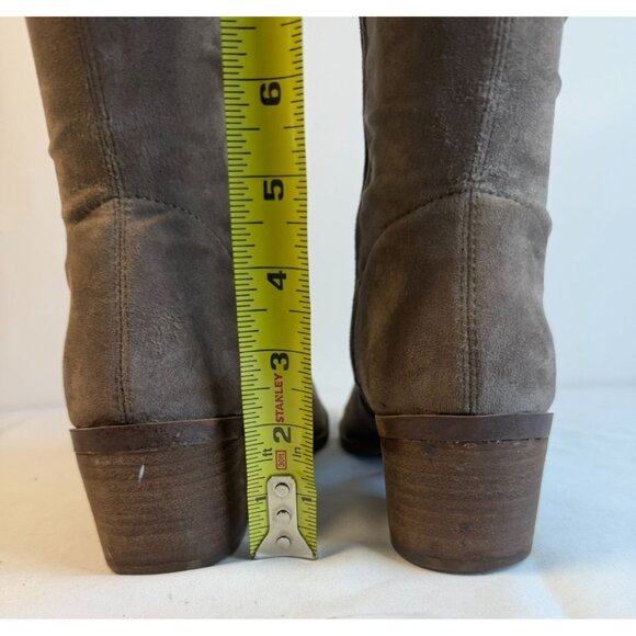 Report Zaria Women's Size 8 Light Brown Over The Knee Dressy Tall Stretchy Sock - Picture 9 of 16